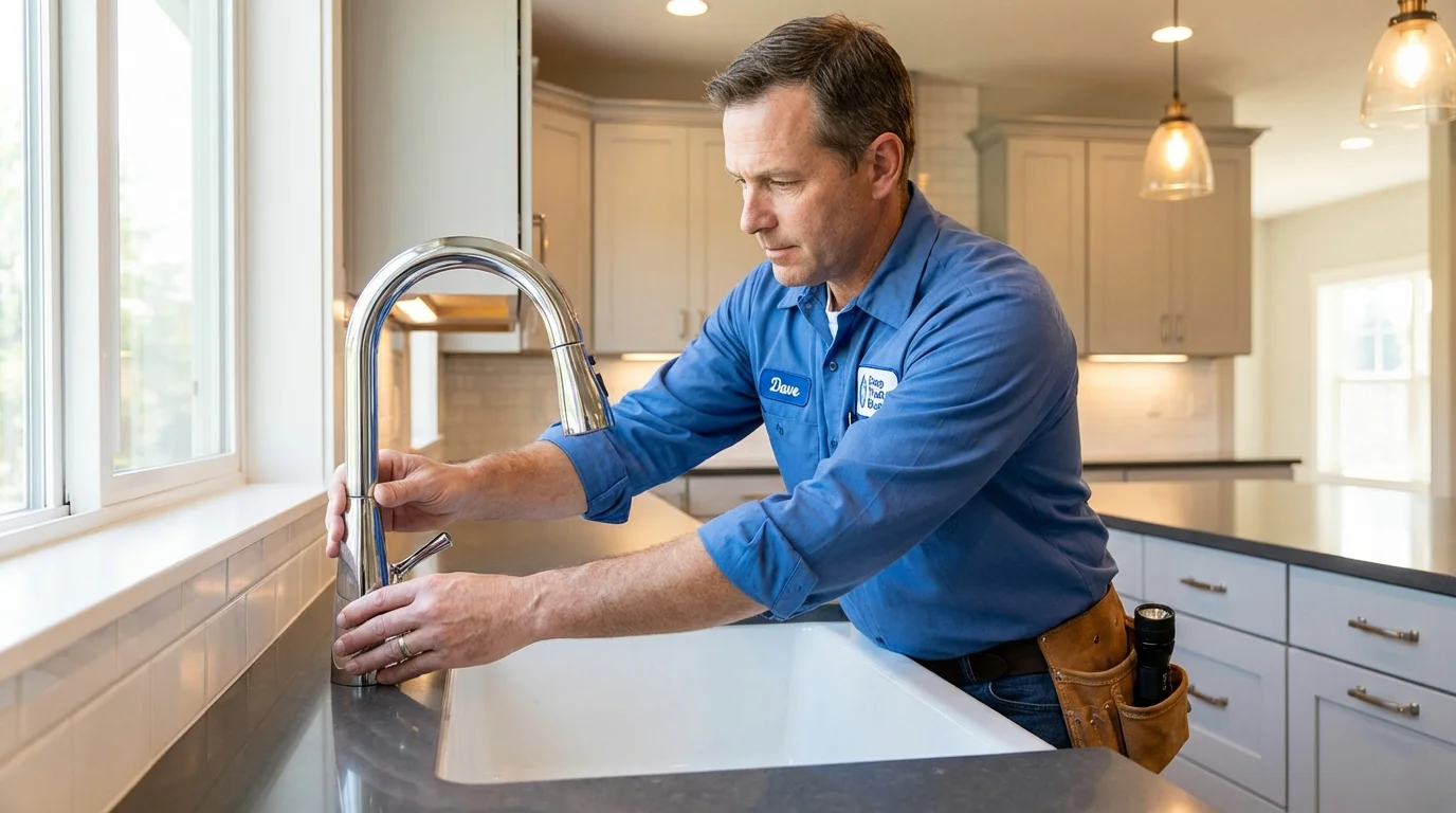 Kitchen faucet installation by Johns Plumbing LLC in Granite