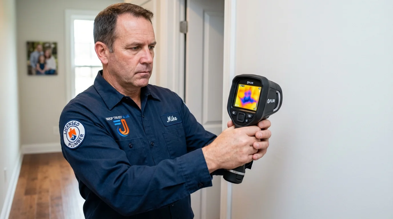 Thermal imaging leak detection by Johns Plumbing LLC in Granite